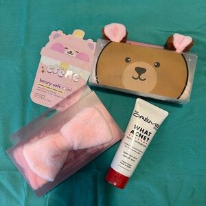The Crème Shop Acne & Blemish Skincare Set - Pink and Brown